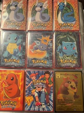 Topps Pokémon Card Sleeves - Blue, Red, Gold, Green